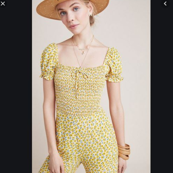 faithfull the brand yellow jumpsuit